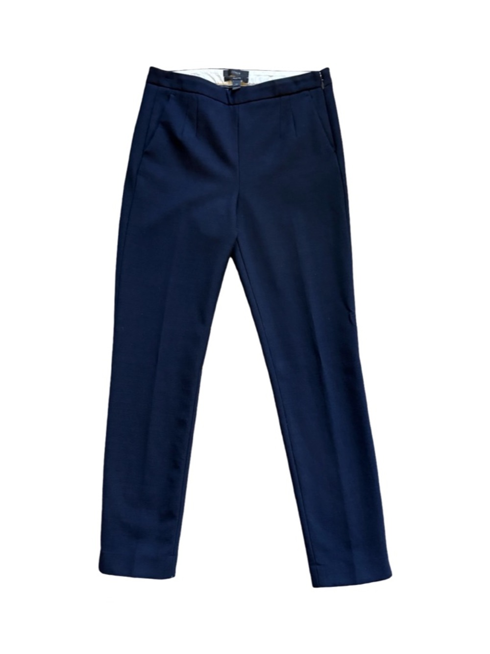 J.Crew Martie Slim Fit Pant in Navy Blue Bi-Stretch Cotton 2T